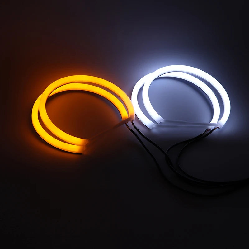 Hvite LED Angel Eyes Halo Angel Demon Eyes Kit angel eyes light for BMW 3 series E46 sedan touring wagon coupe compact 1998-2005